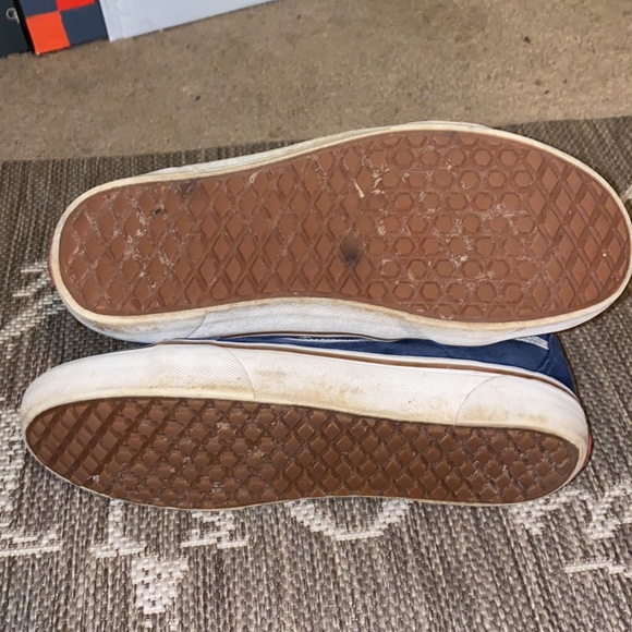 Blue Suede Vans with Sherpa Lining Size 10 - Picture 8 of 10